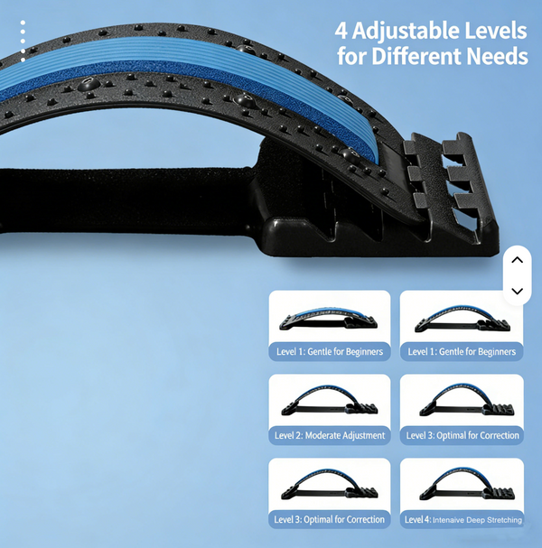 Back Stretcher For Lumbar Pain Relief And Spinal Decompression